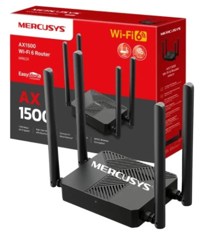Router Mercusys Mr62x Dual Band Wi-fi 6 Ax1500